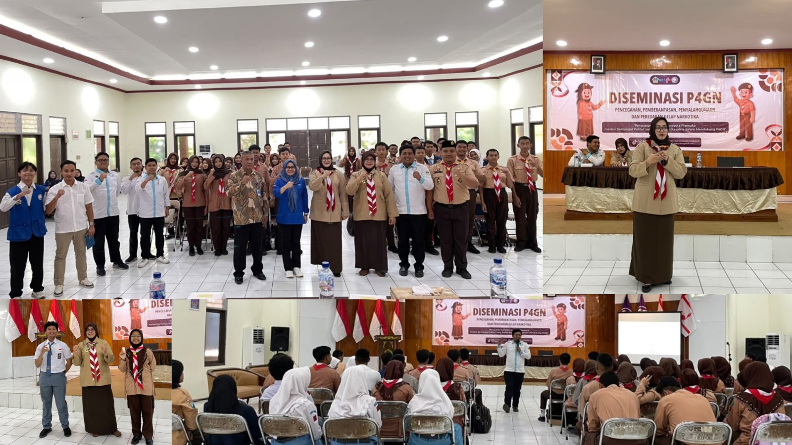 Tanamkan Jiwa Patriot Kesatria, Kipan Gresik Bersama Kwarcab Pramuka Sukses Gelar Diseminasi P4GN